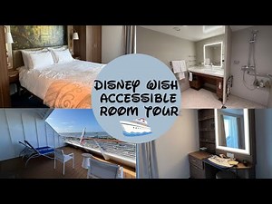 Disney Wish Accessible Verandah Room Tour | Room 7198