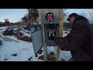 Installing an underground electric service