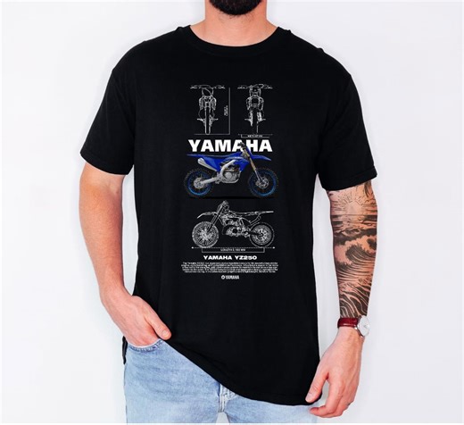 Yamaha Motorcycle Graphic T-Shirt, Unisex Tee, Gift for Bikers, Casual Wear, Vintage Style, Outdoor Adventure Apparel