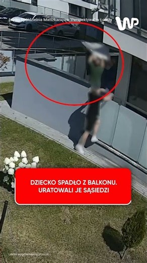 Dziecko spadło z balkonu. Uratowali je sąsiedzi