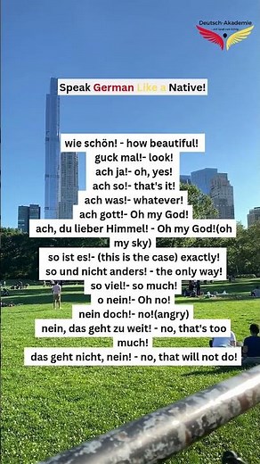 15 German Exclamations You NEED to Know! #deutschlernen #deutschkurs #germanlanguage