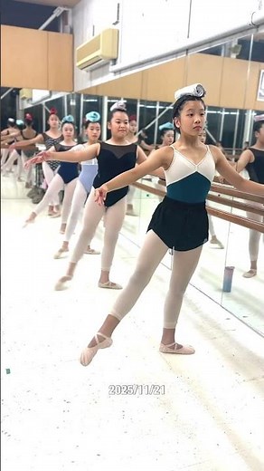 Today's mood in the 4th-6th grade classes: Towels on the head! Barre lesson with a sense of tensi...
