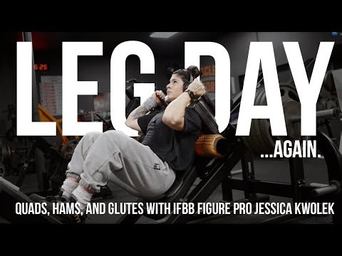 IT'S LEG DAY...AGAIN | QUADS, HAMS, GLUTES | Hack Squat Until You Crawl | IFBB Figure Pro