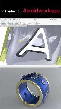 SolidWorks 2025 video tutorial#2 - Advanced Surface Modeling Ring Design