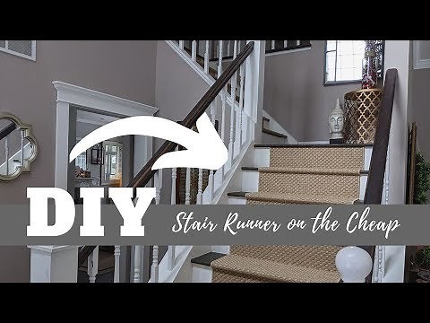 EASY DIY Stair Runners on the CHEAP! Home Project How-to