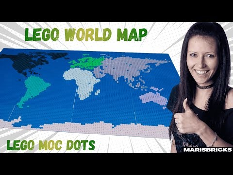 I Built my own ENTIRE LEGO World Map! Biggest LEGO MOC DOTS