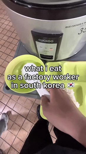 What I Eat as a Factory Worker in South Korea — Company Free Lunch (Part 64)