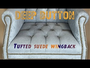Amazing tufted wingbacks reupholstered step by step