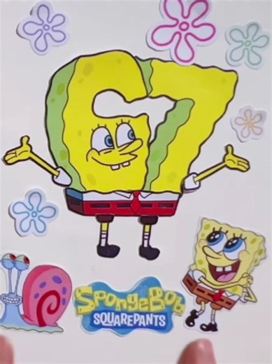 Spongebob disticker 스펀지밥 종이스티커 #sticker #spongebob #67