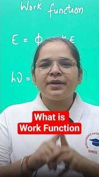 What is Work Function 📚 #physics #nursing #nursingpreparation #aiimsdelhi