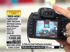Fujifilm HS10 10MP 30X Zoom SLR-Style Camera with Softwa...
