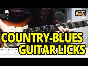 Country-Blues Double Stops Licks - Guitar Lesson