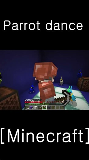 Parrot dance [Minecraft] #shorts