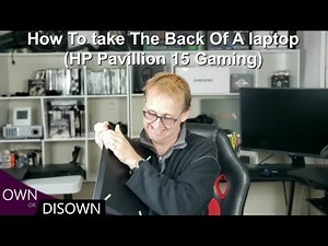 How To Take The Back Off HP Pavilion 15 gaming (and Other laptops)