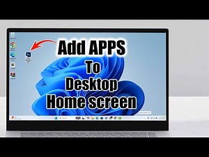 How to add apps to home screen in windows 11
