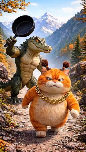 Animated Adventures of a Playful Orange Cat