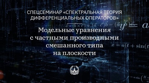 【莫斯科大学】平面混合型偏微分方程模型