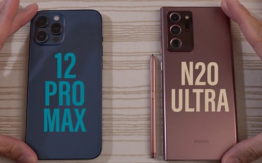 IPhone12 Pro Max与三星Galaxy Note20 Ultra对比测试