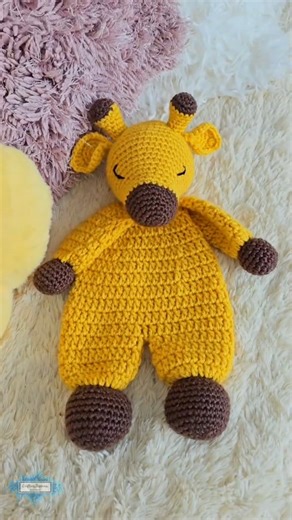 My new giraffe rag doll pattern uses simple construction, making it highly beginner-friendly. I'm using the same head design as my popular giraffe 3in1 baby blanket, so you can easily create a coordinating gift set that is both unique and personal. What occasion will you gift this?✨ Purchase the PDF pattern shop! #crochet #crochetgift #craftinghappiness | Crafting Happiness