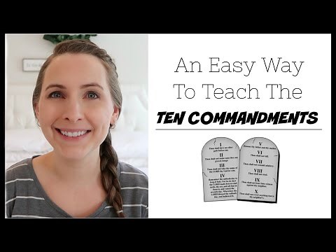 TEACHING KIDS THE 10 COMMANDMENTS!