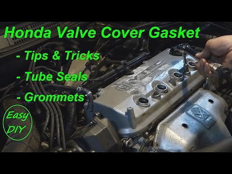 How to Change the Valve Cover Gasket, Tube Seals & Grommets - Honda 4 Cylinder