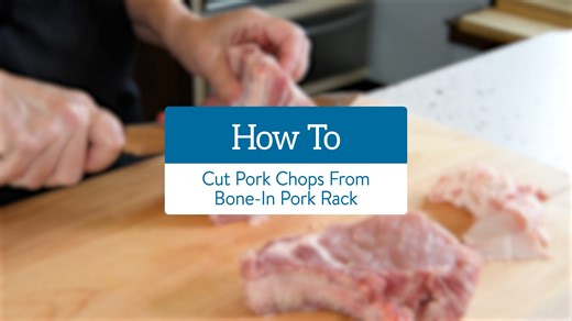 6.4K views · 73 reactions | Buying meat in its whole form and cutting it yourself can save you money, so knowing some butchering techniques can come in handy.  This tutorial on How To Cut Pork Chops From a Bone-In Pork Rack is a simple one to master because it’s done in just two easy steps. Learn how! ⤵️ | Cutco Cutlery | Facebook