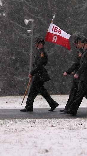 A little snow can’t stop the 168th Cadet Class. Two short weeks until these Cadets become Pennsylvania State Troopers! #PSP168 #PaStatePoliceAcademy #PaStatePolice #PennsylvaniaStatePolice #PAStateTrooper #StatePolice #statetrooper #lawenforcement #lawenforcementtraining | Pennsylvania State Police Academy