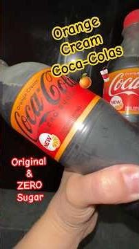 Coca-Cola Classic Orange Cream Cola 🍊 Original & Zero Sugar Orange Vanilla Flavored Soda #cocacola