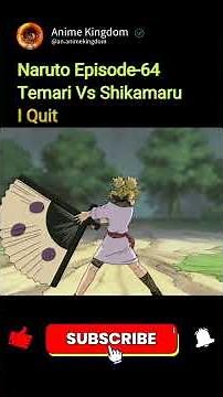 Shikamaru vs. Temari – The Battle of Strategy Begins!| Naruto Episode 64| English dubbed #naruto