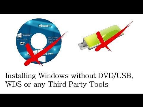 Installing Windows Operating System without DVD or USB