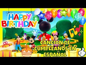 Happy Birthday Mickey Mouse Clubhouse | Feliz Cumpleaños Mickey Mouse | Mickey Mouse Clubhouse | 🥳🎵🎂