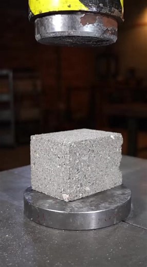 Foam Block Flattening #FoamCrush #IndustrialPress #asmr | Hydraulic Havoc