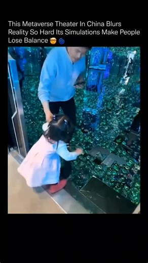 Knowledge on Instagram: "This theater feels so real that your brain forgets the floor is solid. 🌀🎭 Built as a fully immersive metaverse theater, the entire space is wrapped in real-time projection mapping, synchronized motion cues, and depth-warped visuals designed to place visitors inside the environment rather than in front of a screen. Instead of headsets, the room itself becomes the interface. Walls, floors, and ceilings shift simultaneously, creating moving terrain, underwater worlds, and