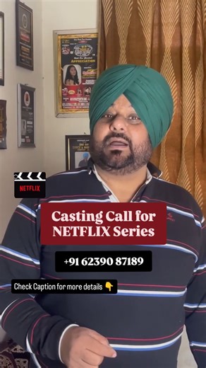 MJ Films | Film & TV Casting & Production | 🎬 UPCOMING UNTITLED NETFLIX HINDI SERIES 📍 Shoot Location: Chandigarh 🗓 Shoot Window: March – May 2026 🎥 Casting Requirement: Male &... | Instagram