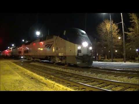 Amtrak Auto Train P053-20 Stops For Medical Emergency W/A Spectacular K5LA & Q438 flies through FAY!