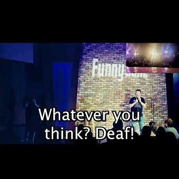 Fun with Sign Language #comedy #deaf #Standup #jokes