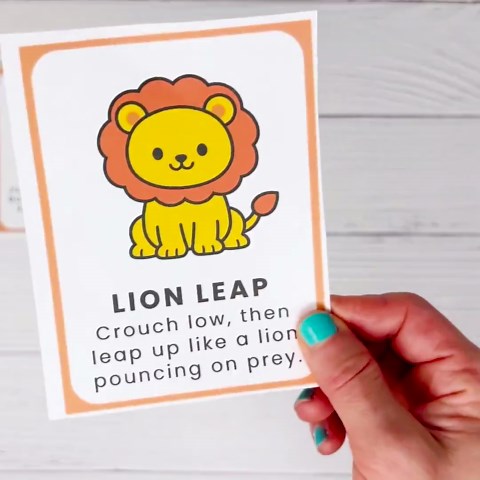 Zoo Animals Movement Cards for Kids | Brain Breaks, Gross Motor Activities, Indoor Recess Activity - Etsy UK