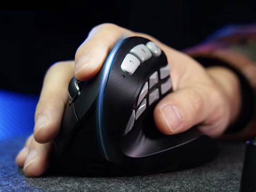 E9 Pro: Vertical gaming mouse sports numerous buttons for macros and more