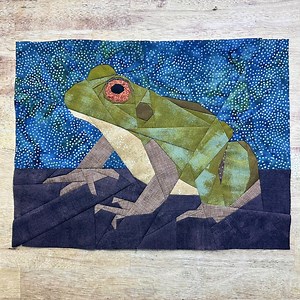 Frog Fpp--woodland and Riverside Animals Series--paper Piecing Quilt Block Pattern - Etsy