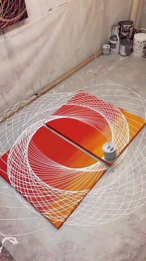 Colorful Pendulum Painting: A Mesmerizing Art Technique