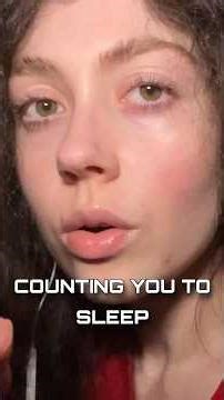 ASMR COUNTING YOU TO SLEEP #asmr #mouthwhisper #asmrmouthsounds #shorts