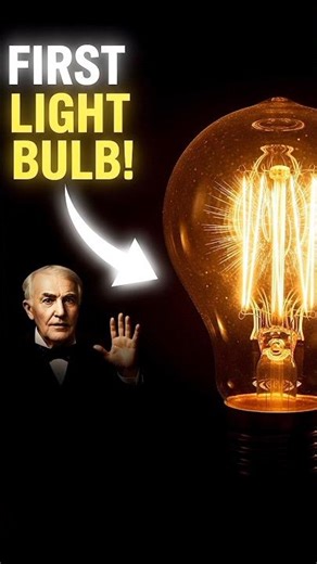 “How was the first light bulb actually made?” 😳 #bulb #lightbulb #ytshorts