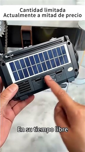 Radio solar PX-77 con panel solar