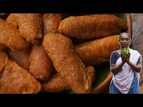 Fluffy and Crispy Bajji Recipe | Raw Banana Bajji Recipe - Vazhakkai Bajji