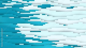 Pixel art multi colour cartoon abstract horizontal stripes background animation. Blue white colour pixels. Good for intro, titles, opener, presentation, etc... Seamless loop. Dynamic animation.