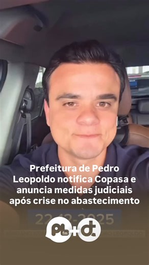 Por Dentro de Tudo | Notícias MG e Brasil on Instagram: "VÍDEO: Prefeitura de Pedro Leopoldo notifica Copasa e anuncia medidas judiciais após crise no abastecimento A Prefeitura de Pedro Leopoldo informou que a Copasa foi oficialmente notificada nesta segunda-feira após a persistência de problemas no abastecimento de água em diversos bairros do município. Diante da situação considerada grave, a administração municipal mobilizou a Defesa Civil, secretarias municipais e a Chefia de Gabinete para a