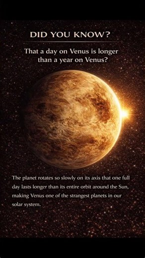 Did You Know a Day on Venus Is Longer Than a Year?