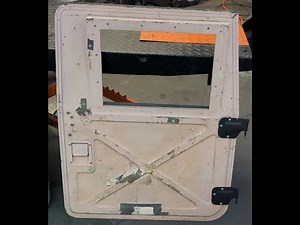 Taking apart HMMWV X-Doors for complete restoration #hmmwv #military #mechanic #automobile