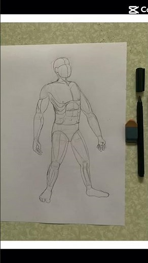 Effect on my human anatomy traditional sketchbook drawing
