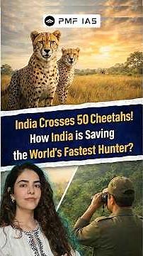 India’s Cheetah population officially hits 50+! How Cheetahs are reviving India’s grasslands ?